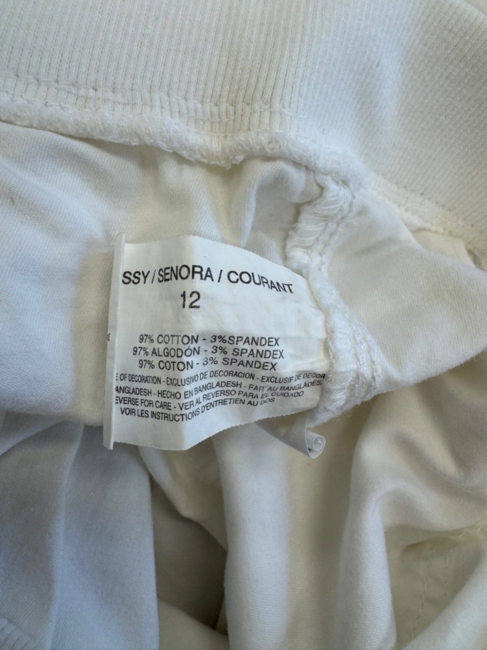 Gloria Vanderbilt Women’s White Cotton Blend Cargo Capri Pants Size 12 - Picture 6 of 10